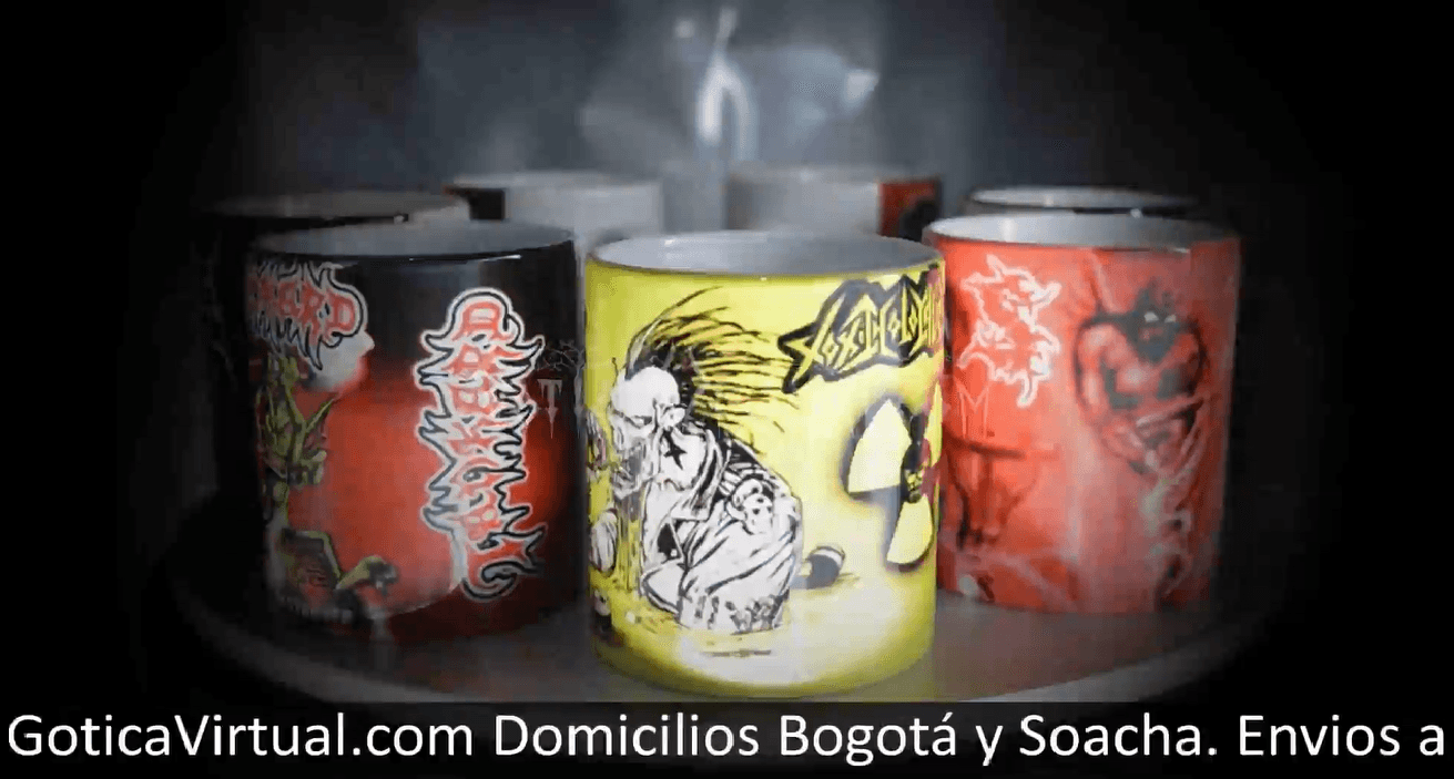 pocillos mugs thrash overkill sepultura tankard toxic bogota medellin manizales colombia